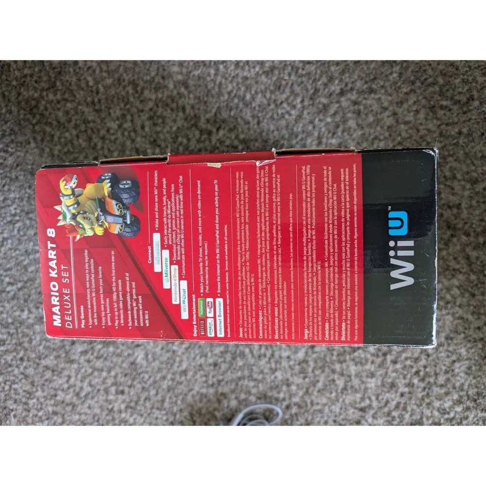Nintendo Wii U Mario Kart 8 Deluxe 32GB Handheld System - Black With Box